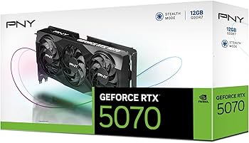 専用 PNY GEFORCE RTX 5070 12GB triplefan Amazon.com: PNY GEFORCE RTX™ 5070 12GB Triple Fan DLSS 4